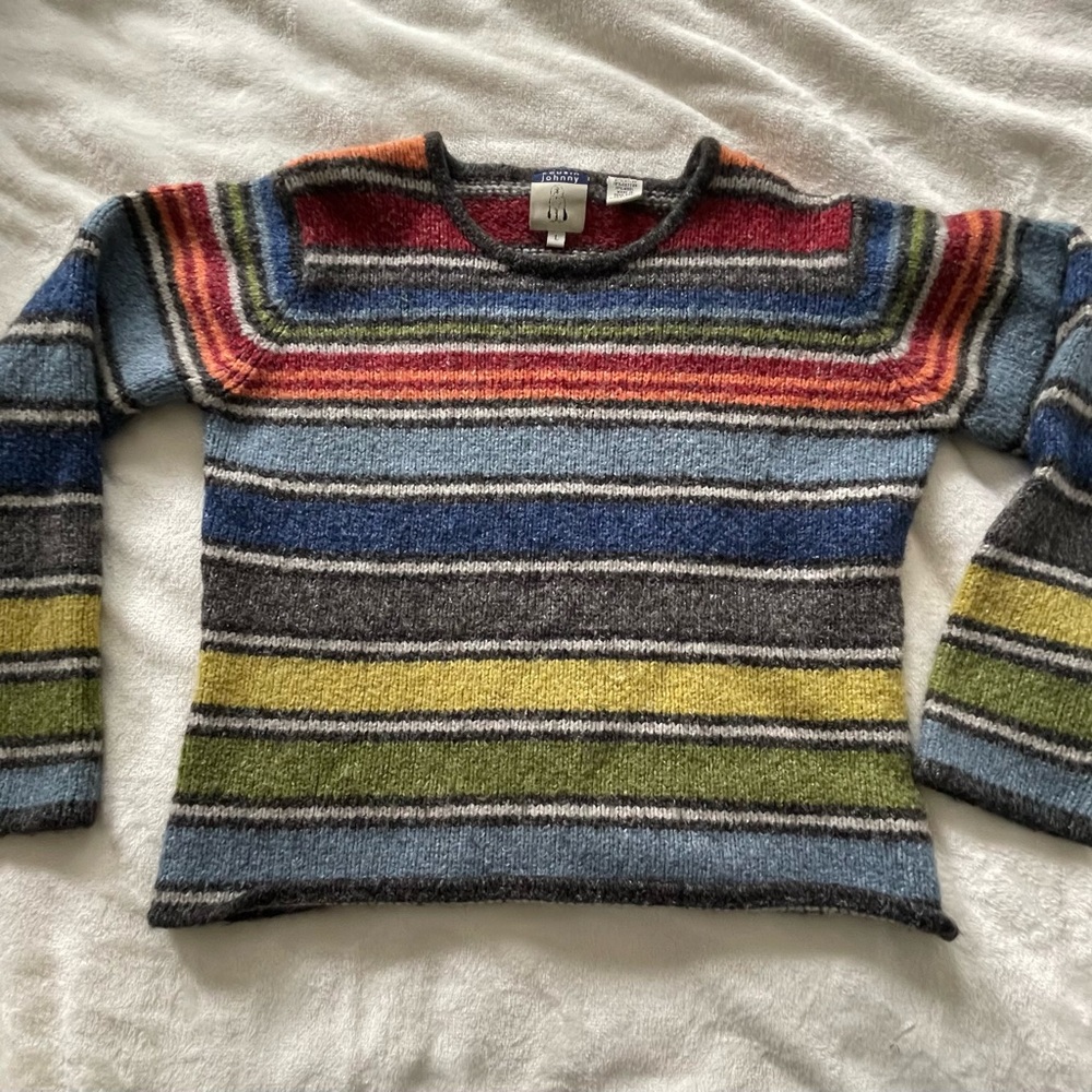 Cousin Johnny Sweater (perfect condition) Vibrant colors! Unisex
